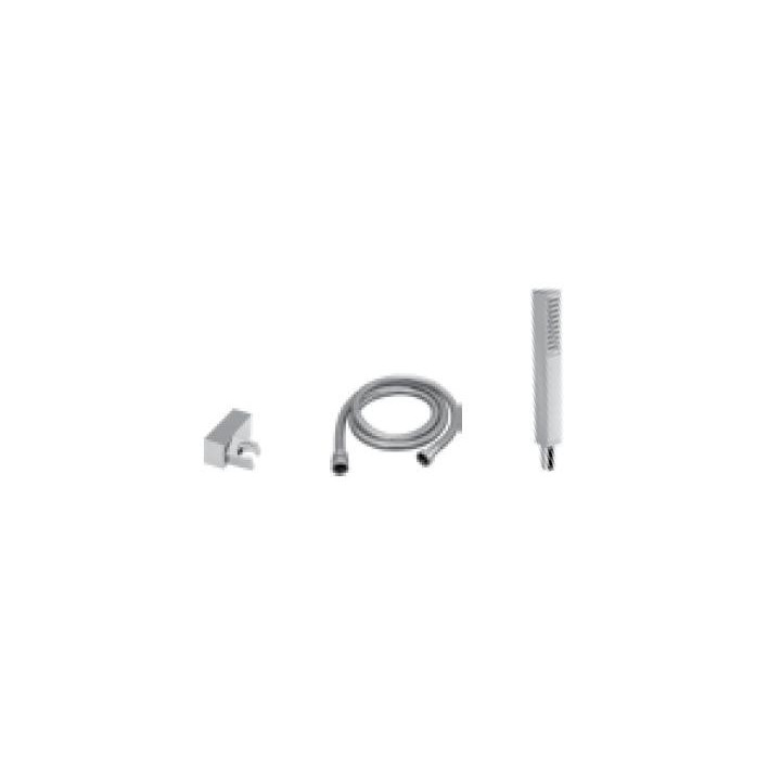 Sprchový set s baterií nwannową 3 otworową Bruma Linea z přepadem a horní sprchou 25 cm, sunset- sanitbuy.pl