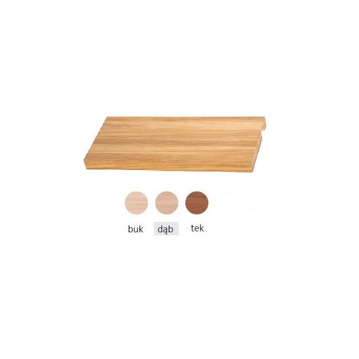 Polička s relingem Terma Simple 50 cm - dub- sanitbuy.pl