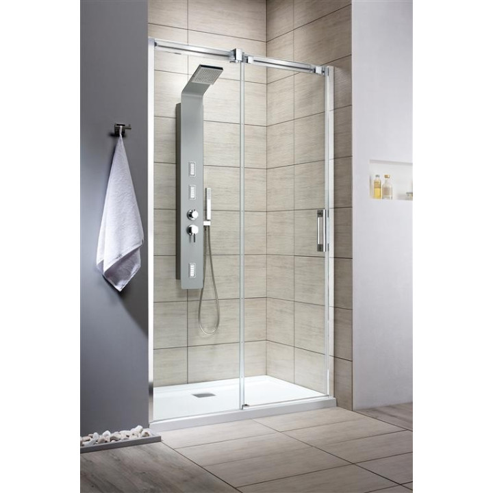 Espera DWJ Stěna 550 Levá Chrom/Čiré+Espera Dveře 595 Levé Chrom/Čiré- sanitbuy.pl