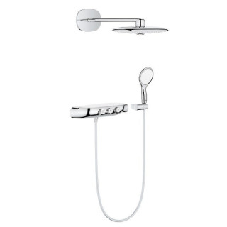 Sprchový set Grohe Rainshower System SmartControl 360 DUO podomítkový termostatický s hlavovou sprchou, chrom - sanitbuy.pl