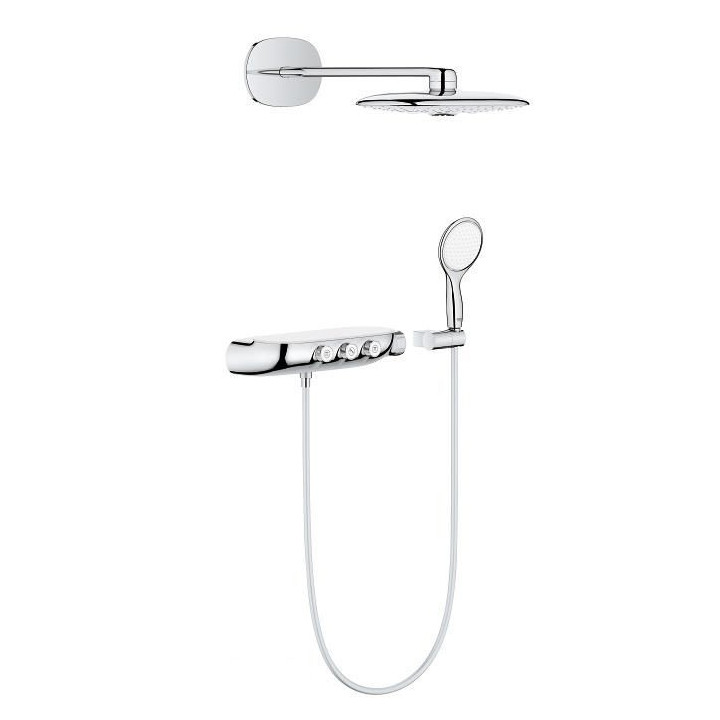 Sprchový set Grohe Rainshower System SmartControl 360 DUO podomítkový termostatický s hlavovou sprchou, chrom - sanitbuy.pl