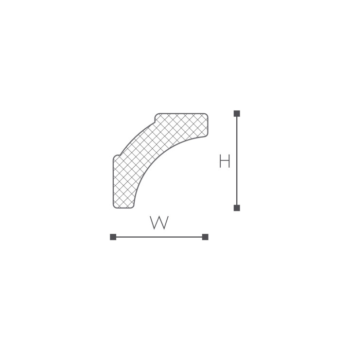 Listwa przysufitowa NMC Nomastyl 35x35x2000 mm- sanitbuy.pl