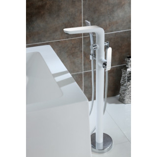 Art Platino Emira Páková baterie volně stojící na podlahu, bílý/chrom- sanitbuy.pl