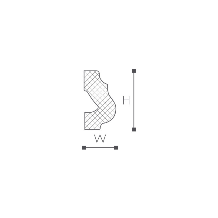 Listwa przysufitowa NMC Nomastyl 40x20x2000 mm- sanitbuy.pl