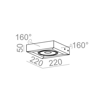 Nástěnné svítidlo AQForm Cadra 111x1 QRLED, bílý matnáný- sanitbuy.pl