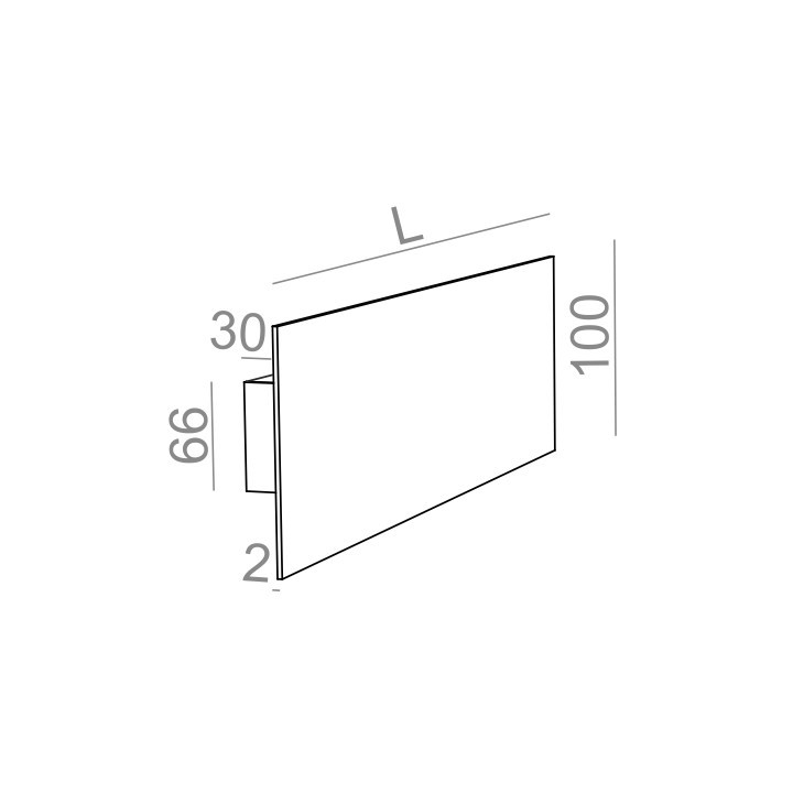 Nástěnné svítidlo AQForm Smart Panel GL square LED, bílý matnáný- sanitbuy.pl