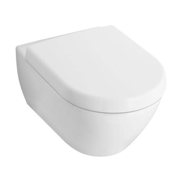 Souprava Villeroy & Boch Subway 2.0 mísa WC závěsná+klozetové sedátko pomalu sklápěcí ,Weiss Alpin- sanitbuy.pl