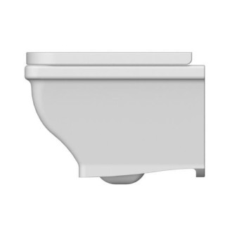 Muszla klozetowa mísa WC Scarabeo Butterfly podvěsná 52,5x36,5x34 cm, bílá - sanitbuy.pl