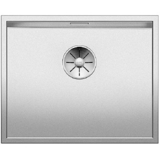 Dřez ocelový jednokomorowy Blanco Zerox 400-U 44x44 cm podvěsný bez automatické zátky, ocelový - sanitbuy.pl