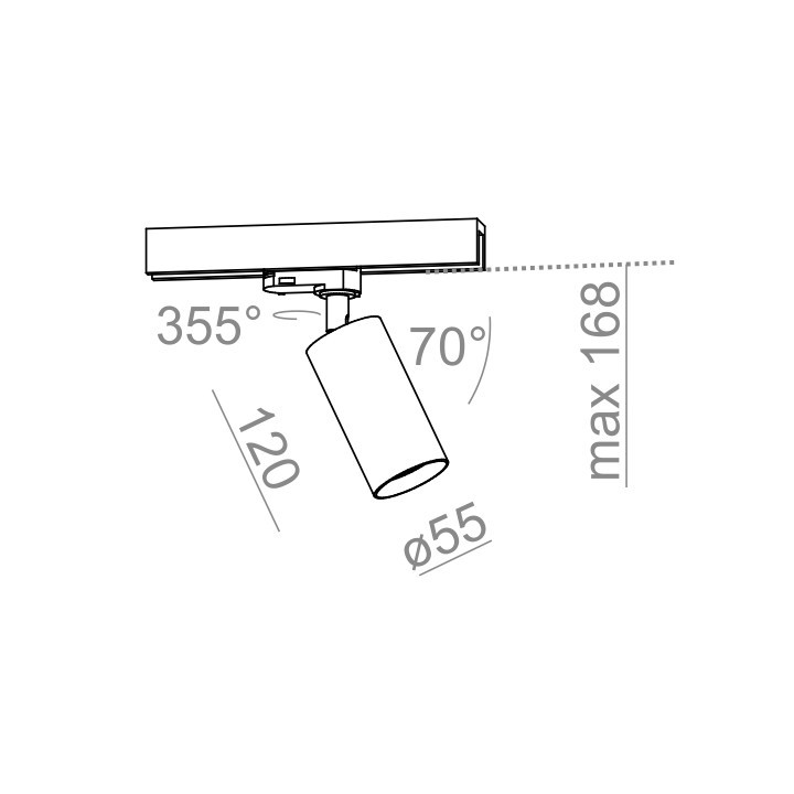 Reflektor AQForm PET 230V Spot Phase-Control, bílý- sanitbuy.pl