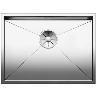 Dřez ocelový jednokomorowy Blanco Zerox 500-U 54x44 cm podvěsný bez automatické zátky, ocelový - sanitbuy.pl