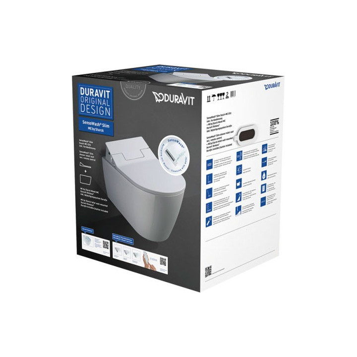 Duravit Me By Starck Sensowash Slim muszla rimless + sedátko myjąca- sanitbuy.pl