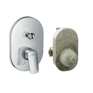 Souprava Hansgrohe Logis s baterií wannową i elementem podomítkovým, chrom- sanitbuy.pl