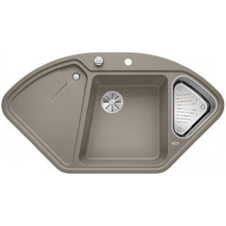 Zlew konglomeratowy DELTA II Blanco Silgranit s automatickým uzávěrem i InFino1057x575mm šampaňské- sanitbuy.pl