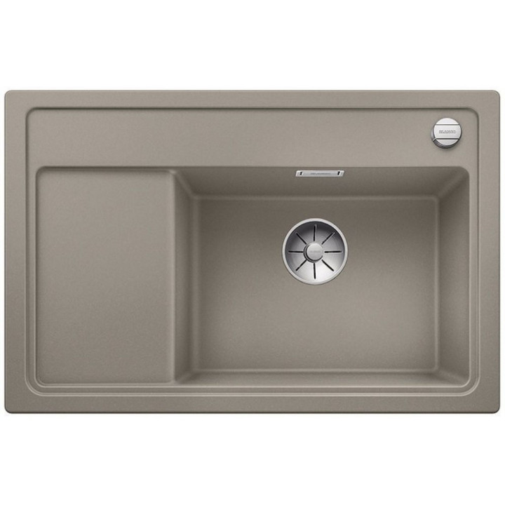 Zlew konglomeratowy ZENAR XL 6 S InFino Blanco Silgranit 780x510mm komora pravá s uzávěrem šampaňské- sanitbuy.pl