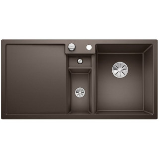 Zlew konglomeratowy COLLECTIS 6 S InFino Blanco Silgranit 1000x510mm komora pravá s uzávěrem muszkat- sanitbuy.pl