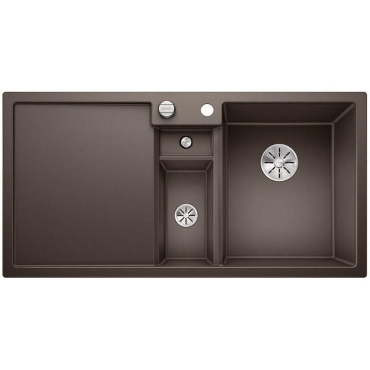 Zlew konglomeratowy COLLECTIS 6 S InFino Blanco Silgranit 1000x510mm komora pravá s uzávěrem muszkat- sanitbuy.pl