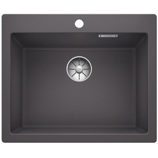 Zlew konglomeratowy Pleon 6 Blanco Silgranit 615x510 mm zátka InFino z sitkiem, antracit- sanitbuy.pl