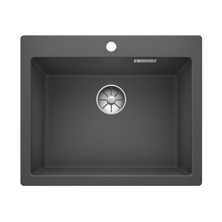 Zlew konglomeratowy Pleon 6 Blanco Silgranit 615x510 mm zátka InFino z sitkiem, antracit- sanitbuy.pl