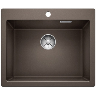 Zlew konglomeratowy Pleon 6 Blanco Silgranit 615x510 mm zátka InFino z sitkiem, muszkat- sanitbuy.pl