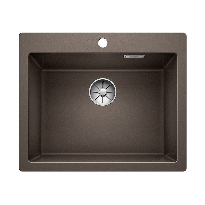 Zlew konglomeratowy Pleon 6 Blanco Silgranit 615x510 mm zátka InFino z sitkiem, muszkat- sanitbuy.pl