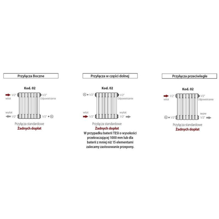 Radiátor Irsap Tesi 2 60x90 cm - bílý- sanitbuy.pl