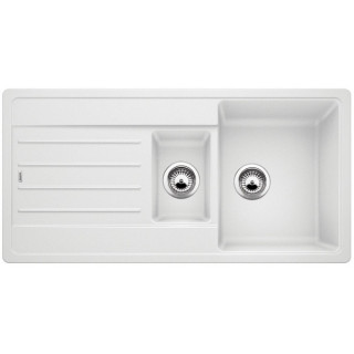 Dřez Blanco Legra 6S Siligranit 100x50cm wpuszczany w blat, z ociekaczem, alumetalik- sanitbuy.pl