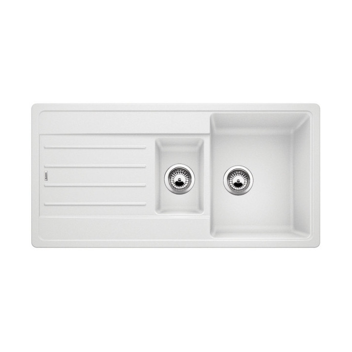 Dřez Blanco Legra 6S Siligranit 100x50cm wpuszczany w blat, z ociekaczem, alumetalik- sanitbuy.pl