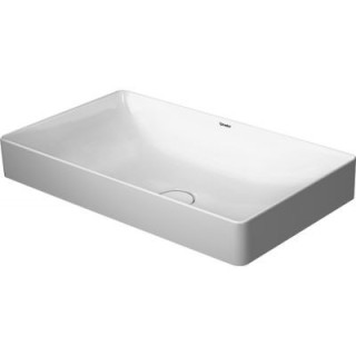 Umyvadlo na postavení na desku Duravit DuraSquare ,  obdélníková, 60x34.5 cm, povlak WonderGliss, bílý