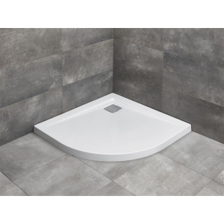 Akrylátová sprchová vanička, čtvrtkruhový Radaway DOROS A Compact 90x90, bílý