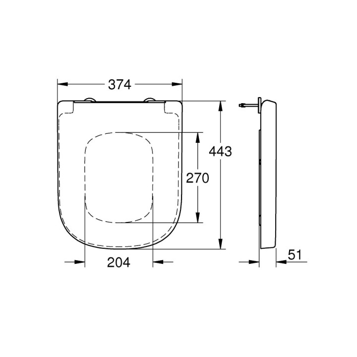 Klozetové sedátko Grohe Euro Ceramic