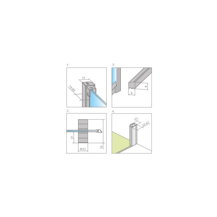Sprchový kout Radaway Modo X I 120, przejrzysta, 1180x2000mm