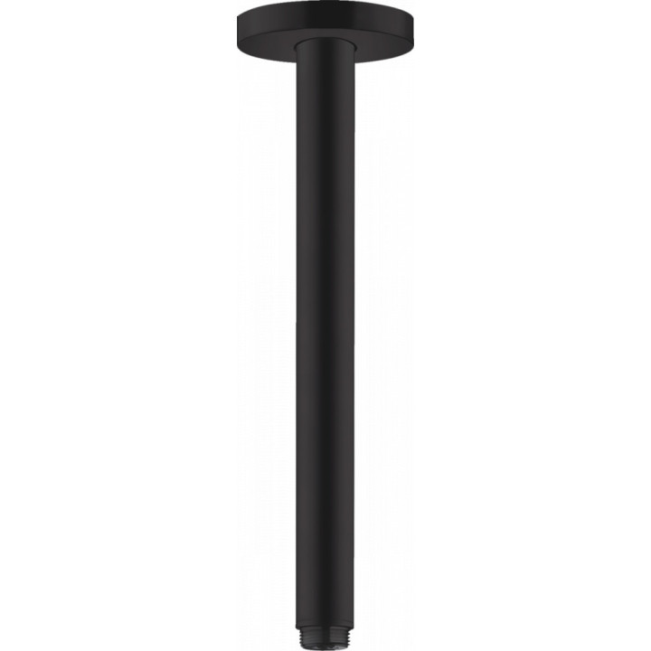 Stropní přípojka hornej sprchy Hansgrohe, 10cm, černá matnáný
