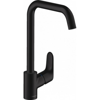 Dřezová baterie Hansgrohe Focus 260, páková, obracana výtokové rameno, černá matnáný