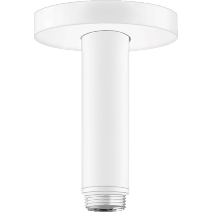 Stropní přípojka hornej sprchy Hansgrohe, 10cm, černá matnáný