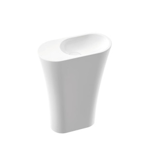 Umyvadlo volně stojící Marmorin Wega 60 SR pravá, 607x305x845 mm bez přepadu bílá