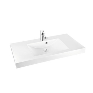 Umyvadlo nábytkové/zápustné na desku Marmorin Moira BIS 1000x500x140 mm bez přepadu bílá