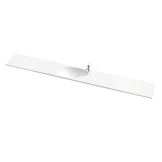 Umyvadlo nábytkové/závěsná/regulowana Marmorin Ugo 2500, levá 700-2500x400x137 mm na míru bílá 