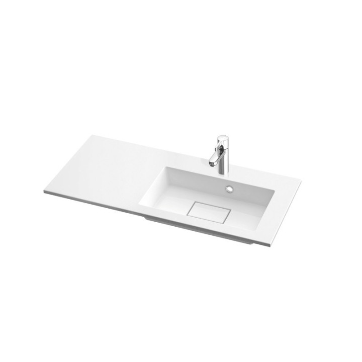Umyvadlo Marmorin Lira 900P 90x39 cm, zápustné na desku pravá