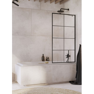 Vanová zástěna Radaway Euphoria PNJ 60, sklo čiré, 600-610x1500mm, profil chrom