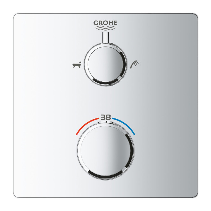 GROHE Grohtherm Termostatická vaňová baterie do obsluhy dwóch wyjść vody