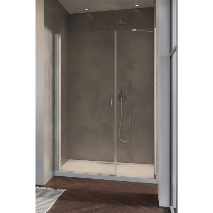 Přední plocha pro sprchový kout Radaway Nes 8 Black KDS I 140,  dveře levé, sklo čiré, 1400x2000mm, černá profil