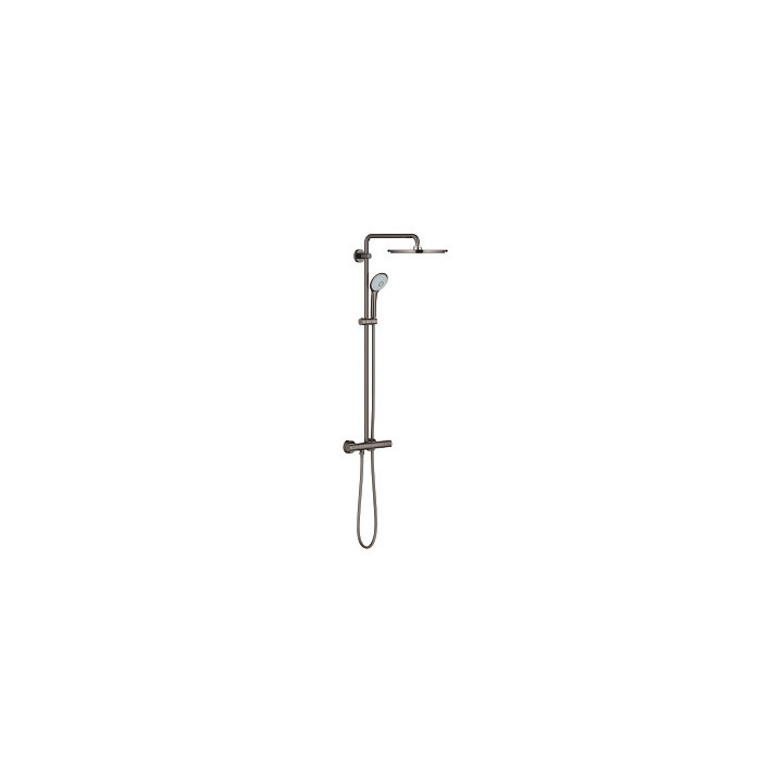 Sprchový systém s termostatem k montáži na stěnu GROHE Euphoria System 310 - hard graphite