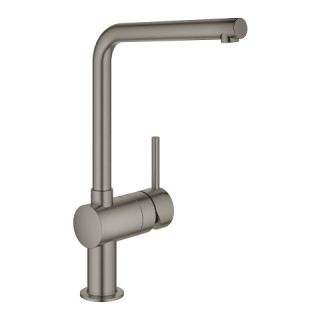 Dřezová baterie z otočnou výtokovým ramenem GROHE Minta 1/2", páková - brushed hard graphite