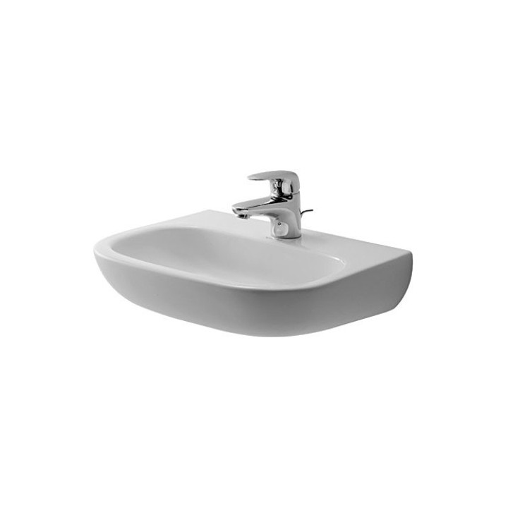 Umyvadlo stěnová Duravit D-Code Med, 36x27cm, bez otvoru pro baterii, bílá