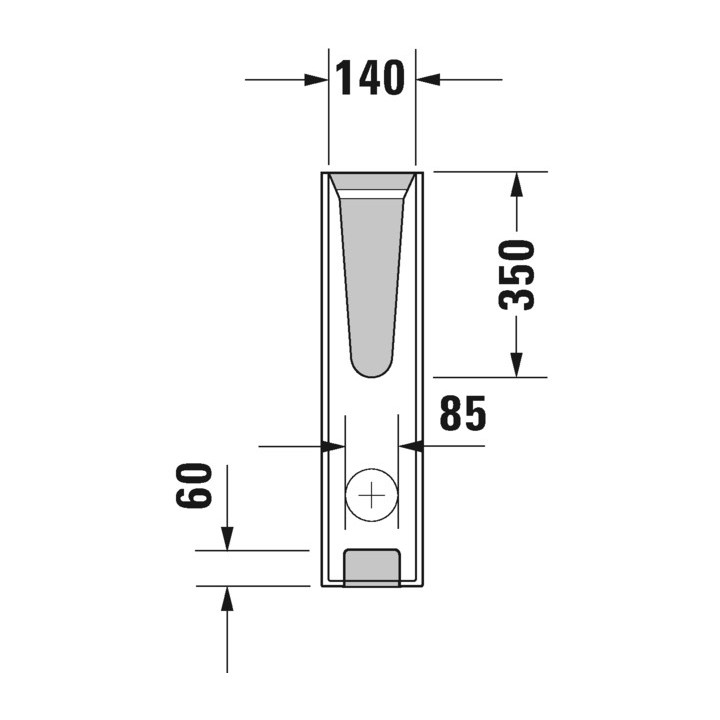 Sloup pro umyvadla Duravit D-Code, bílý
