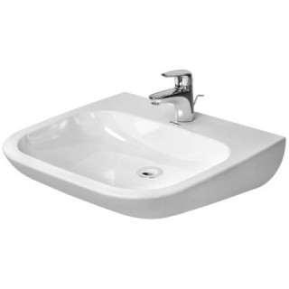 Umyvadlo stěnová Duravit D-Code Vital, 60x56cm, otvor pod baterię, z přepadem, bílá