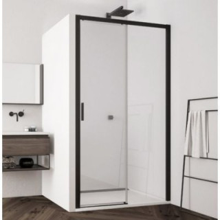 Dveře sprchové do niky SanSwiss Top-Line S Black, posuvné dveře, 160cm, pravé, černá profil