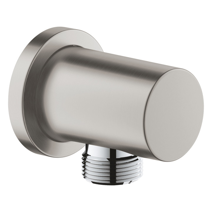Připojovací koleno Grohe Rainshower, nástěnné, DN 15, polished nickel