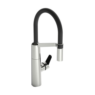 Dřezová baterie Oras Optima, elastyczna výtokové rameno, výška 474mm, chrom